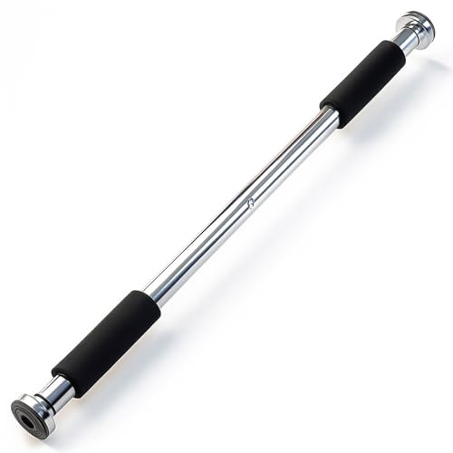 OcioDual Barra de Dominadas para Puerta sin Tornillos (62–85 cm) Pull Up Bar Ajustable, Antideslizante, Calistenia, Dominadas en Casa