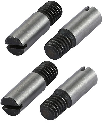 sourcing map 4 Stücke M6 äußer Gewinde 20mm Länge Geschlitzt Fahren Kegelstift DE de