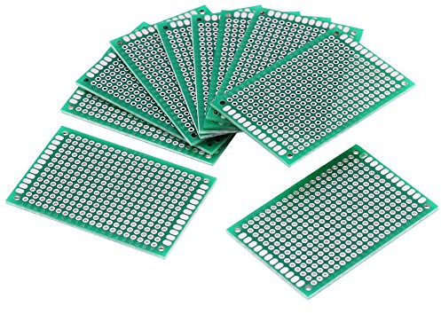 10PCS Cartes PCB Prototype Circuit Imprimé Double Face Kit Carte Circuit Imprimé Souder Accessoires pour Board DIY