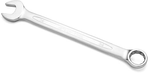 Jetech 34 mm Llave combinada - Llave duradera de acero Cr-V de alta resistencia en acabado arenado