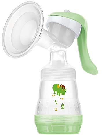 MAM - Pompalatte manuale con protezione in silicone extra morbido e manico ergonomico, privo di BPA e BPS