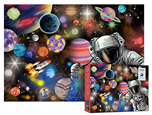 Antelope - 1000 Piece Puzzle for Adults, Space Travel Jigsaw Puzzle 1000 Pieces by Lynn Weilin, 29.5In x 20.5In, Thick, Sturdy Pieces, Planets in Space Jigsaw Puzzle