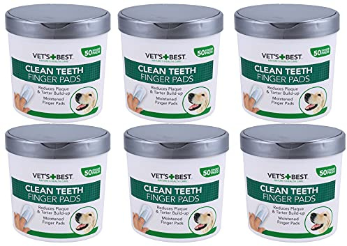 AB Tools 300PK Dog Pet Teeth Tooth Cleaning Finger Pads Wipes Plaque Tartar Remover