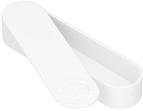 Tragbare Wattestäbchen-Box, Mini-Reise-Organizer mit Deckel, Weiß, 13,5 x 3,6 x 2,3 cm, Aufbewahrungsbehälter für Kleinteile