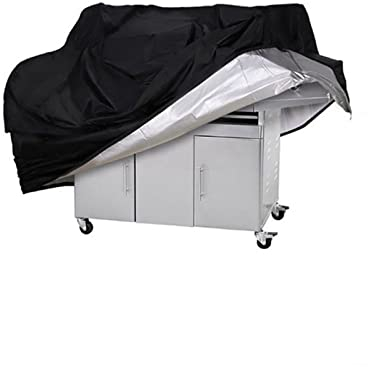 SEEDDFF Grillabdeckung for den Außenbereich, staubdicht, for Weber, strapazierfähig, Regenschutz, Grillabdeckung, rund, Grill, schwarz (Color : 100x66x80cm)