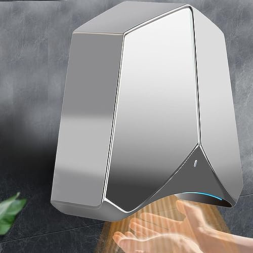 SACLMD Asciugamani Automatico Elettrico,Professionale Asciugamani ad Aria Automatico Elettrico,Hotel Asciuga Mani ad Aria Calda da Parete Bagno,Mirror