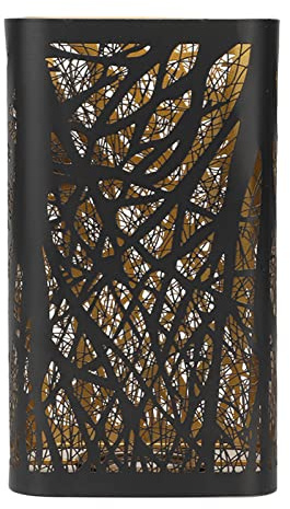 Tyenaza Pantalla de Lámpara de Metal, Pantalls de Lampara Hueca de Hierro, Pantallas de Lampara Pequeña Cilíndrica Desmontable, Pantallas de Luz Decorativa para Lamparas E27 E26(11,5x11,5 cm)