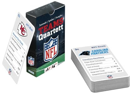 DAS NFL-Quartett: Alle Teams, alle Fakten | Offiziell lizenziertes NFL-Kartenspiel für American-Football-Fans aller Altersklassen