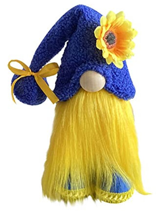 X-Institute Nain de tournesol à ressort - Accessoire de décoration de fête - Fournitures pour enfants, filles, garçons, festivals, vacances, nain de tournesol