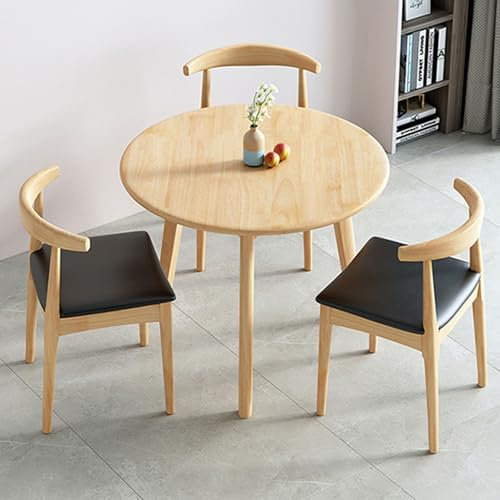 JHDXL Büro-Empfangsraum Rezeption Tisch und Stuhl Kombination, Verhandlungstisch Meetings Kleine, Besprechungstisch Geeignet für Lounge, Wohnzimmer(Yellow,70cm/27.6in)