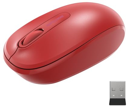 Incase Souris mobile sans fil 1850 - Conçue par Microsoft - Compacte et confortable - Pour droitier/gaucher - Autonomie de la batterie de 6 mois - Nano émetteur-récepteur - Fonctionne avec Mac/Windows