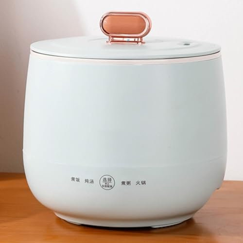 Petit cuiseur à Riz Multifonctionnel 1,8 L, Mini cuiseur à Riz antiadhésif pour 1-2 Personnes, avec Boutons à écran Tactile, Cuisson du Riz, de la Soupe, des Flocons d'avoine,Bleu,No Steamer