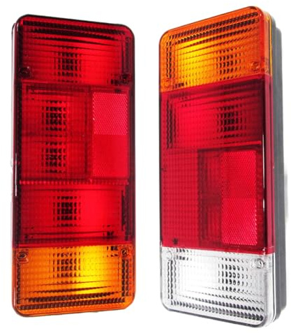 Generisch 2x Rücklicht Rückleuchte Heckleuchte Rechts Links Mit Kabel für LKW Anhänger Pritsche Kompatibel Mit Iveco Daily Peugeot Boxer Fiat Ducato Citroen Jumper 1991-2003 E-Prüf