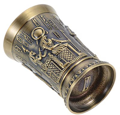 MAGICLULU Coupe à Vin Vintage En Alliage De Zinc, Motif Égyptien Antique, Coupe à Cocktail En Métal, Décoration Rétro Pour Salon, Pour Boissons Alcoolisées, Élément Décoratif Élégant