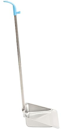 KOCKSHION Pelle à Poussière Manche Long en Acier Inoxydable Bord Épais Adaptable Sol Plusieurs styles Design Debout Simple et Pratique Nettoyage Ménager la Maison Restaurant