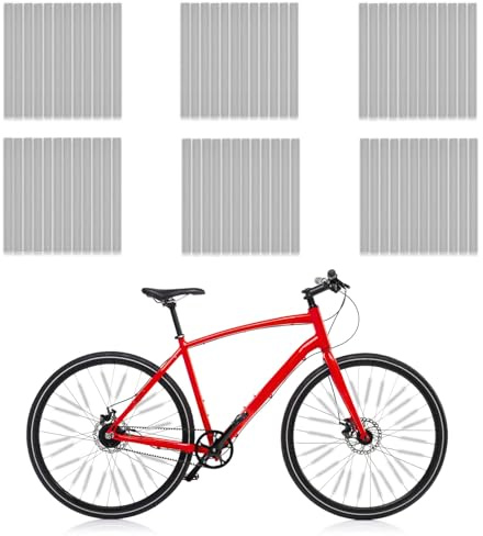 XIATIAN 72 Stück Speichenreflektoren Fahrrad, 360° Sichtbarkeit Reflektoren Fahrrad Reflektor Speichen, Fahrradspeichen Alternative zu Katzenaugen, für Gängigen Speichenräder (Silber)