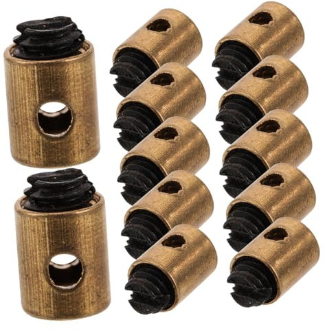 Ciieeo 20pezzi Morsetto Barilotto per Cavi Nipples in Metallo Parte di Ricambio per Modifiche della Frizione Elemento di Fissaggio per Scooter e Motociclette