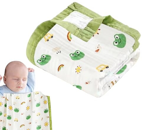 Generico Coperta In Garza - Piumino Per E Bambini - Trapunta Leggera Traspirante Con Motivi Cartoni Animati Tessuto Morbido Per Viaggi E Momenti Di Gioco