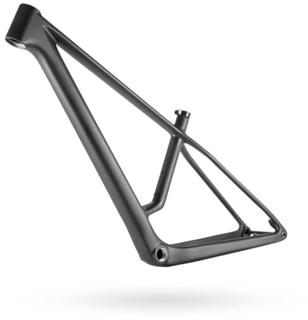 Cadre Hardtail en Fibre De Carbone 29er Cadre VTT De Freins À Disque 15,4/16/18/19,5 Pouces Cadre Boost À Axe Traversant 12x148mm BSA BB73mm Max. 2,4 Pouces(L-18)