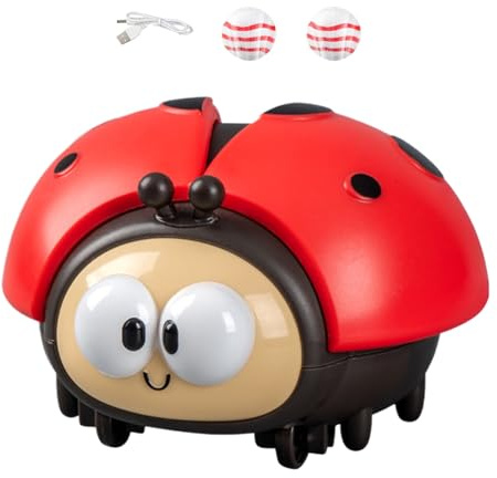 Ladybug Suspended Ball Toy | Ladybug Floating Ball Game | Cute Animal Balls Blowing Machine Toys | L-adybugs Air Balls Toy | Sensory Toys for 3 4 5 Year Old Boys Girls Present