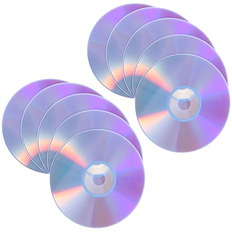 Toyvian 10pezzi Dischi Dvd Vuoti Scrivibili Cd-r Per Masterizzazione Archiviazione Video Backup Foto Dischi Dvd-r Registrabili Alta Capacità