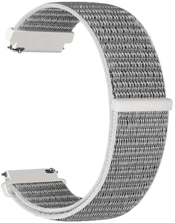 Aurrain 18mm Nylon Sports klockarmband Kompatibel Garmin Vivoactive 4S/3S/Venu 3s/2s/Watch GT5/Watch GT4/Forerunner 255s/ActiveS,Unisex klockarmband i mjukt nylon med kardborreband.