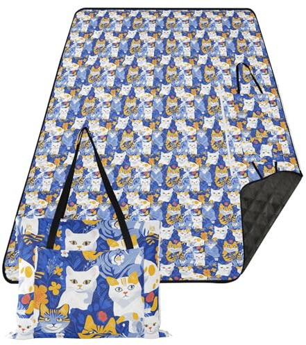 FRODOTGV Coperta da picnic all'aperto Tappetino da gioco portatile pieghevole per bambini regalo estivo 152 x 203 cm