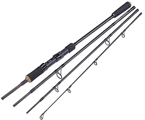 DAM Quadra Safar, 2.70 Meter, Wurfgewicht 20-60 Gramm, 4 Teilig, Reise Angelrute, 52219