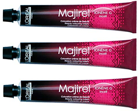 Loreal Majirel 6,1 - Tinte para el cabello (3 unidades, 50 ml), color rubio oscuro