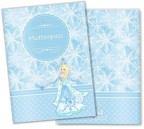 OLGS Mutterpasshülle Eiskönigin - Kunststoff Schutzhülle, Schwangerschaftsgeschenk