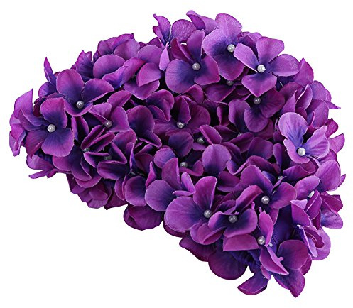 Nuoto Cap Fiori per le donne, cappello da bagno floreale cappello da bagno Cap cappello retrò Cuffie da nuoto