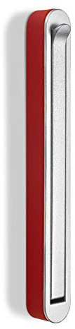 SOTECH Aufbau - Klapphaken HARZ Chrom matt/rot 140 x 16 mm | Mantelhaken Garderobenhaken Kleiderhaken klappbar