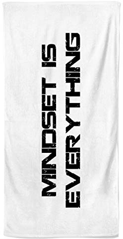 Power Towel Sporthandtuch 100 x 50 cm, NO Pain NO GAIN NEON 1, Gym Edition, Fitness Handtuch mit Motivationsspruch