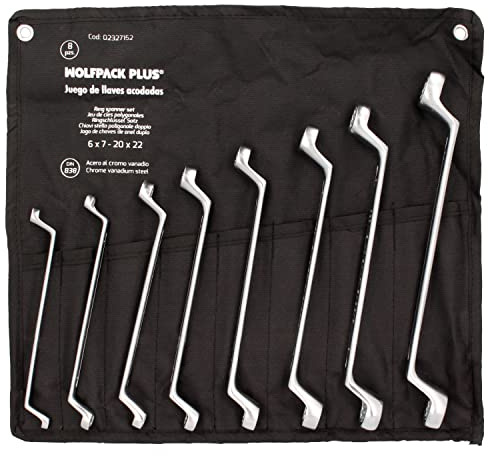 WOLFPACK LINEA PROFESIONAL Juego Llaves Acodadas Wolfpack Plus 8 Piezas