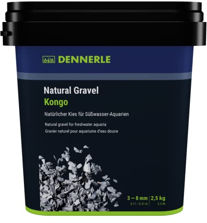 Dennerle Natural Gravel Kongo, 3-8 mm, 2,5 kg