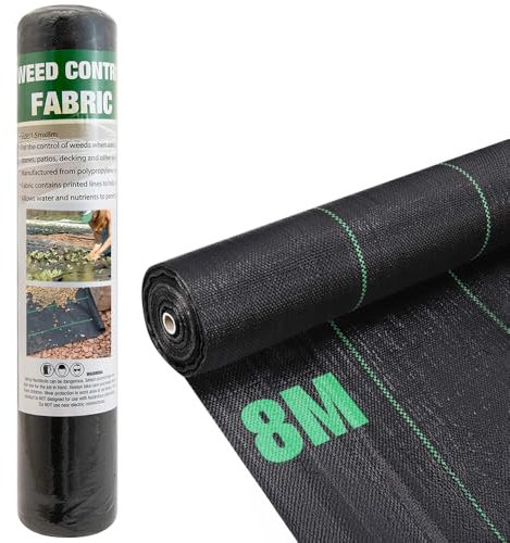BARGAINS-GALORE Weed Control Fabric - Gardening, 25M x 1M Ground Cover Sheet To Stop Unwanted Weeds Growing | Heavy Duty, Membrane | Suitable For Commercial & Domestic Use