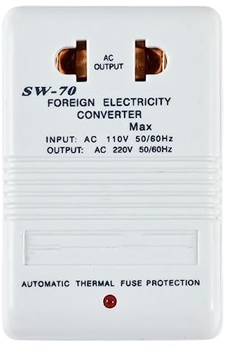 Trasformatore del Convertitore di Tensione, Convertitore di Potenza per 220V-110V & 110V-220V Adattatore di Viaggio del Convertitore di Tensione a Doppio Canale,White,100W