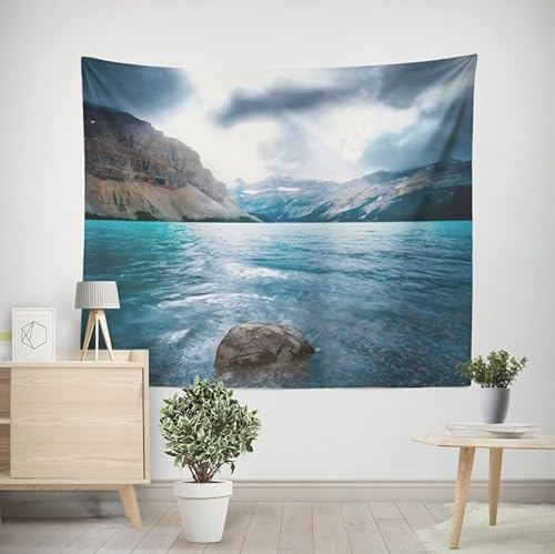 EHOMERY Wandteppich Klein Orientalisch Wandtuch Klein Das Meer Wandteppich Klein Orientalisch Wandschmuck Wohnzimmer Schlafzimmer Wandbehang Dekoration 240x220cm
