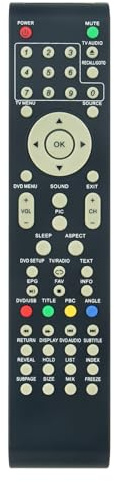 RC57 504C1932104 Telecomando di ricambio adatto per Telesystem LCD LED LCD TV PALCO22/L05 PALCO19/L05 Dyon Enter 24 Basic Vanguard 19 Virtue