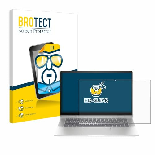 BROTECT Schutzfolie für HP Envy x360 2-in-1 15-fx | Transparenter Displayschutz Made in Germany Klare Displayschutz-Folie Clear Einfache Montage Case-Friendly Displayfolie