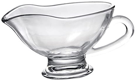IMIKEYA Glass Juice Bucket for Serving Gravy Boat for Restaurant Use As Glass Jam Cup Milk Serving Cup