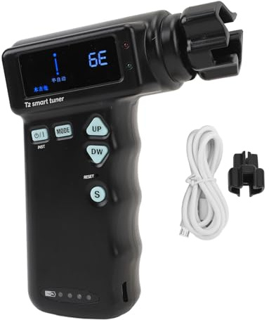 Smart Guitar Tuner 2 In 1 Gitarren Auto Tuner LCD-Display Multifunktionaler Elektrischer Saitenwickler für Automatische E-Gitarren-Ukulelen