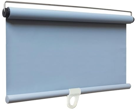 Verdunkelungsrollos,Rollos Für Innenräume,Tragbare Versenkbare Vorhänge,32/40/58/60/80/90/100/125/140cm Breite Balkon-Sonnenschutz-Fenstervorhänge,Ohne Bohren,Grey-150x200cm(59x78.7in)