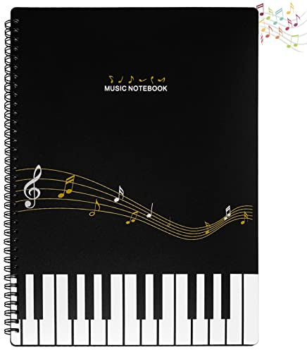 Musik-Ordner, A4 Wasserdicht 30 Páginas/60 Taschen, Musikaufbewahrungsordner Speicherheft für Musiker, Band und Schulen