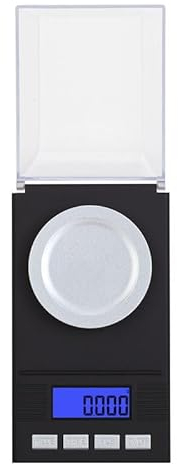 VFANDV 50g/0.001g Feinwaage, Feinwaage Electronische Digitalwaage mit LCD Display Professionelle Milligramm Waage mit Kalibriergewicht Pinzetten Wiegeschale Mini-Hochpräzise Grammwaage