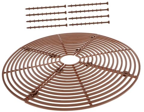 CAXUSD 3 Sets Plant Pot Soil Protector Grid Covers Flower Pot Cover Prevents Animal Digging Decorative Sturdy Plastic Insert