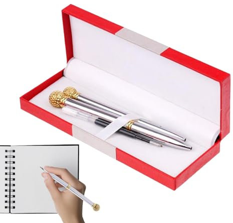 Pennor för män, dekorativa anteckningspennor, bärbart skrivverktyg, snygg journalföring och signeringsset (20 x 6 x 4 cm), skolmaterial tillbehör