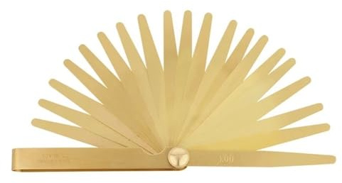 Calibro di spessore in ottone non magnetico con lame da 13/20 0,05-1,00 mm Set di spessimetri(0.05-1.00 20blades)