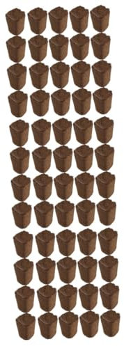Abaodam 3 Set Blocco di Piantine Forniture di Giardinaggio in Vaso Piante Cubi Antipasto All'aperto Coltivazione dei Fiori Blocco per Giardino Blocco Matrice di Torba Marrone 20 Pezzi * 3