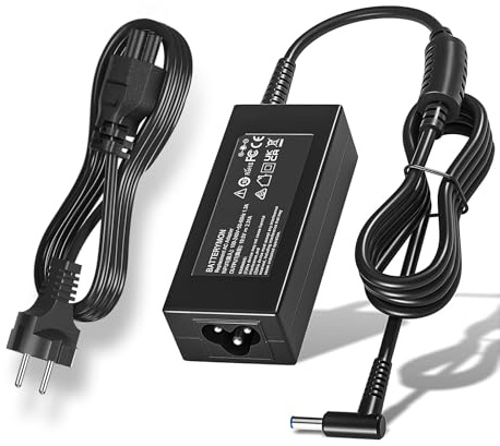 SCOVEE 45W Chargeur,45W Adaptateur Compatible HP Ordinateur Portable,pour HP NoteBook13/14/15,ProBook 450/440/430,Stream11/13/14,Pavilion11/13,EliteBook 840/850,Pavilion X360 Série(4.5mm x 3mm)